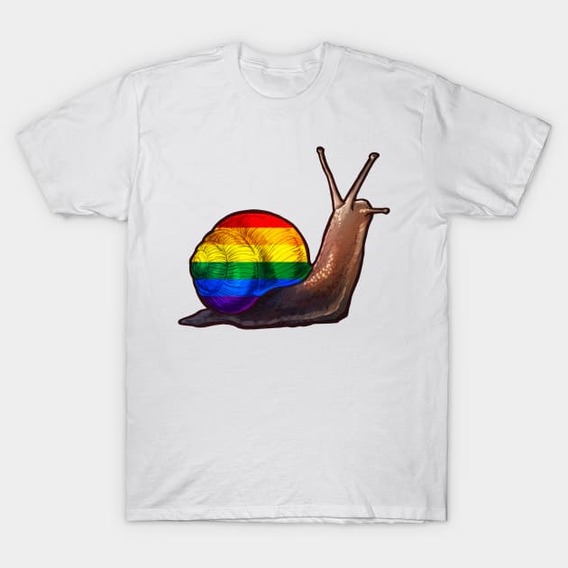 Pride Snail T-Shirt by Merdet